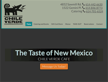 Tablet Screenshot of chileverdecafe.com